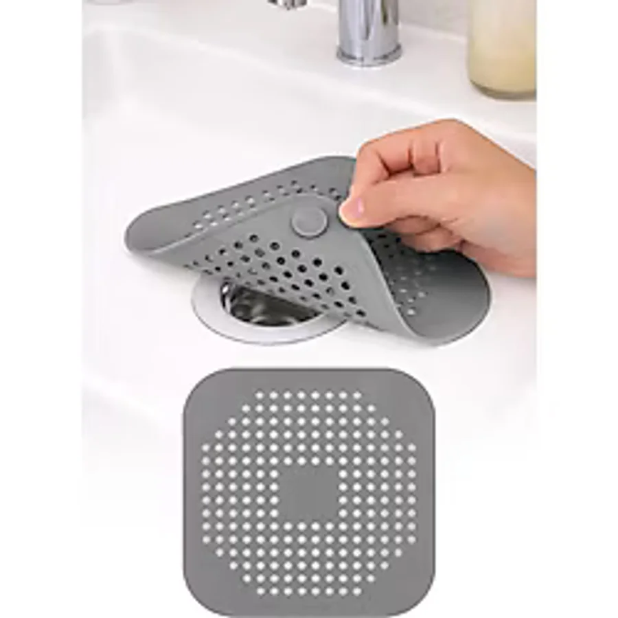 Omilife Su geçiren Lavabo Gider Filtresi Silikon Saç Yakalayıcı Kare Banyo Duş Gider Süzgeci 14.5 cm Ürüne Git Listeye Geri Dön