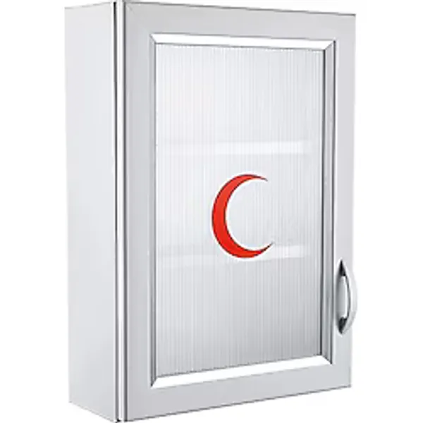 Omnipazar Clk-159 Pvc İlk Yardım Ecza Dolabı 3 Raflı Kapaklı Beyaz