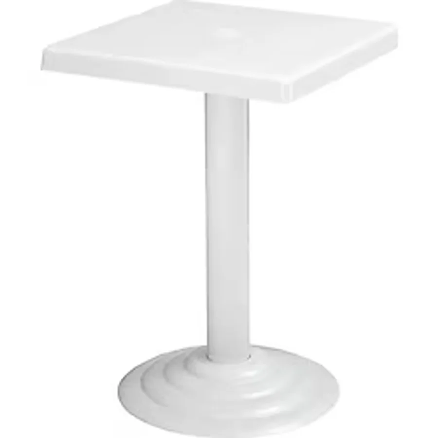Omnipazar Mt-Gf402a Beyaz Testa Bahçe Balkon Sehpa 45X45 Cm