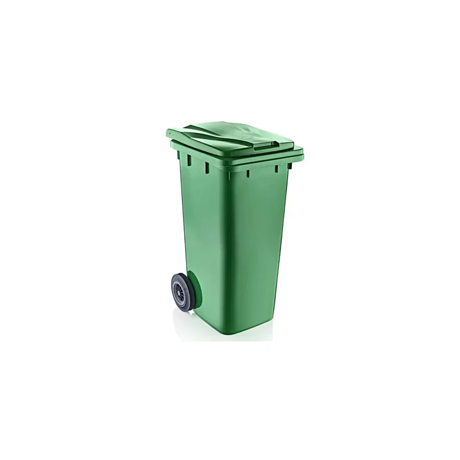 Omnipazar Sy-6506 Eko Tekerlekli Kapaklı Plastik Çöp Konteyneri 120 Lt