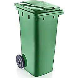 Omnipazar Sy-6506 Eko Tekerlekli Kapaklı Plastik Çöp Konteyneri 120 Lt