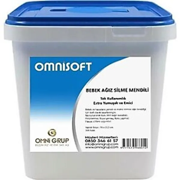 Omnisoft Tek Kullanımlık Bebek Ağız Silme Mendili 300 Adet
