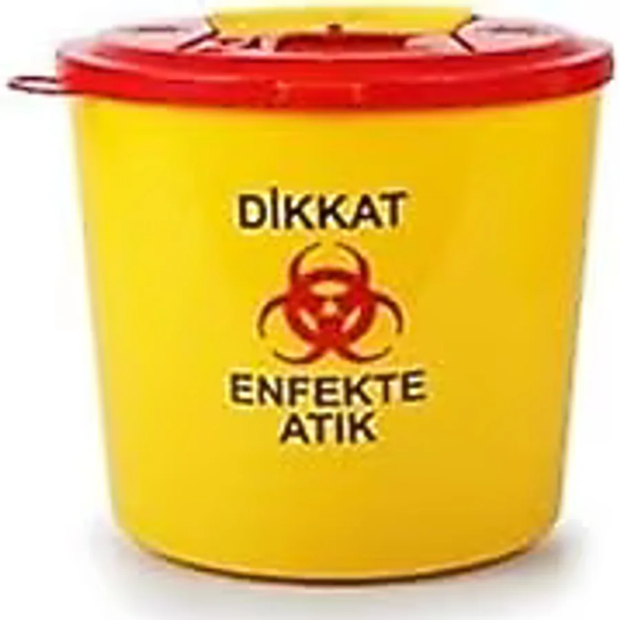 Omnisoft Tıbbi Atık Plastik Çöp Kovası 1.3 lt