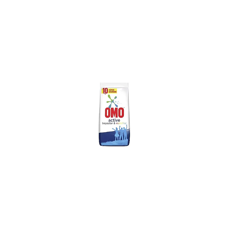 Omo Active Beyazlar ve Renkliler için 10 kg Toz Deterjan