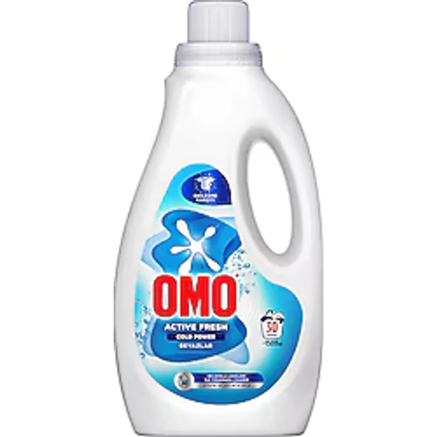 Omo Active Fresh Cold Power Beyazlar için Sıvı Deterjan 1.5 lt