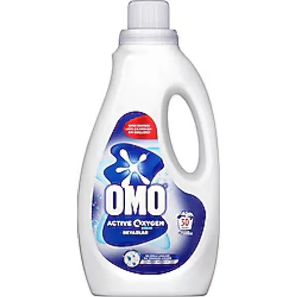 Omo Active Oksijen Etkisi Beyazlar için Sıvı Deterjan 30 Yıkama 1.5 lt
