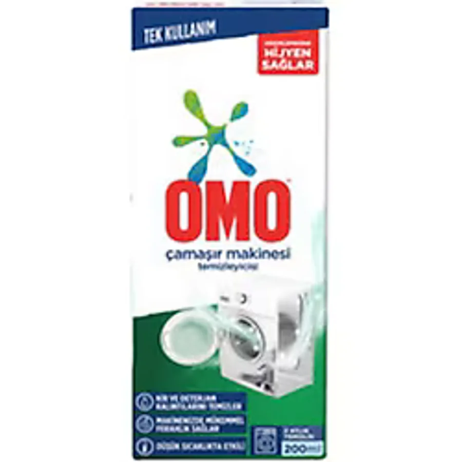 Omo Çamaşır Makinesi Temizleyicisi 200 ml