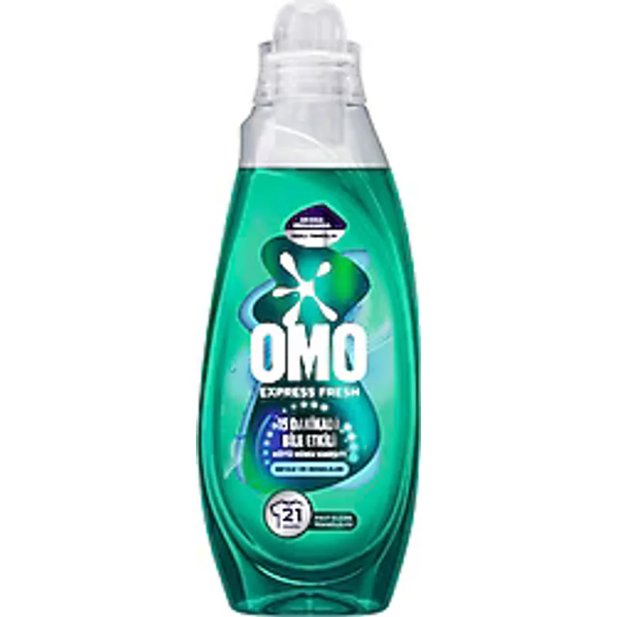 Omo Express Fresh Kötü Koku Karşıtı Beyazlar ve Renkliler için Sıvı Deterjan 840 ml