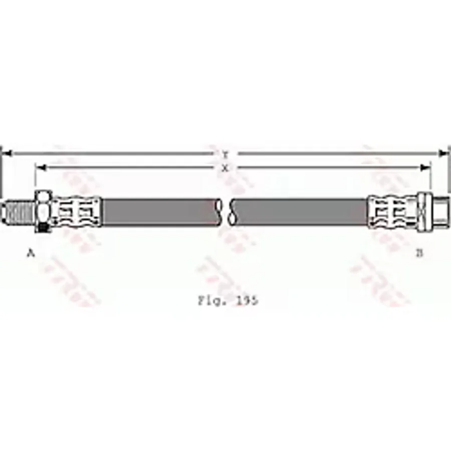 ÖN FREN HORTUMU MERCEDES C W202 S W140 TRW-PHB320