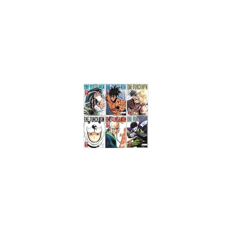 One-Punch Man 12-13-14-15-16-17. Ciltler Manga Seti - One