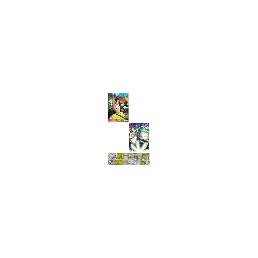 One Punch Man 27-28. Ciltler Manga Seti + Mat. Öğreten Cetvel