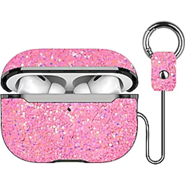 Onegif Airpods Pro 2 (2.nesil) Bright Simli Airpods Kapak (Pembe)
