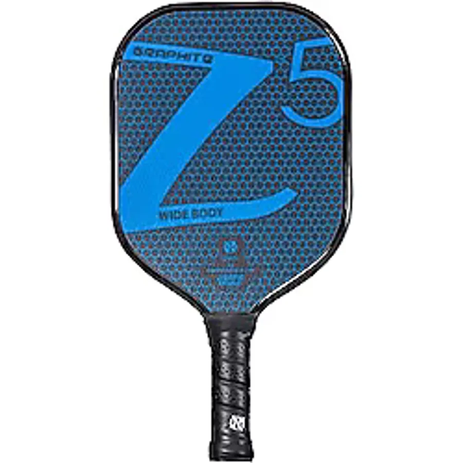 ONIX Grafit Z5 Pickleball Küreği (grafit karbon fiber yüzey, pürüzlü yüzeyli, dolgulu konforlu sap ve Nomex petek çekirdeği), mavi