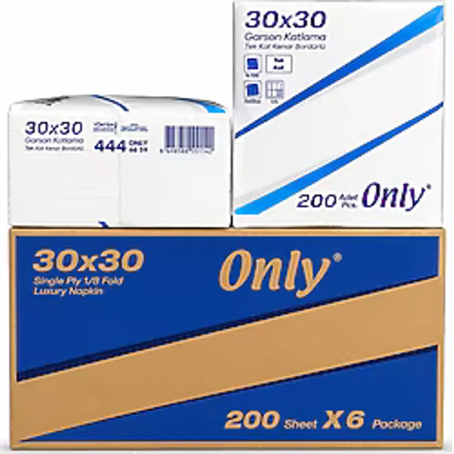 Only Garson Katlama Peçete 200'lü 6 Paket 30 x 30 CM