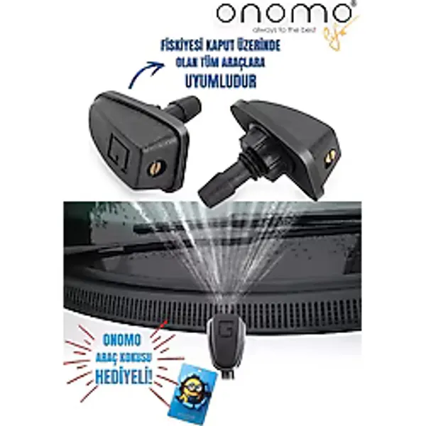 Onomo Life Universal 1.kalite Spreyleme Jet Püskürtme Silecek Fıskiyesi 1 Takım (SPREY ŞEKİLLİ FİSKİYE)
