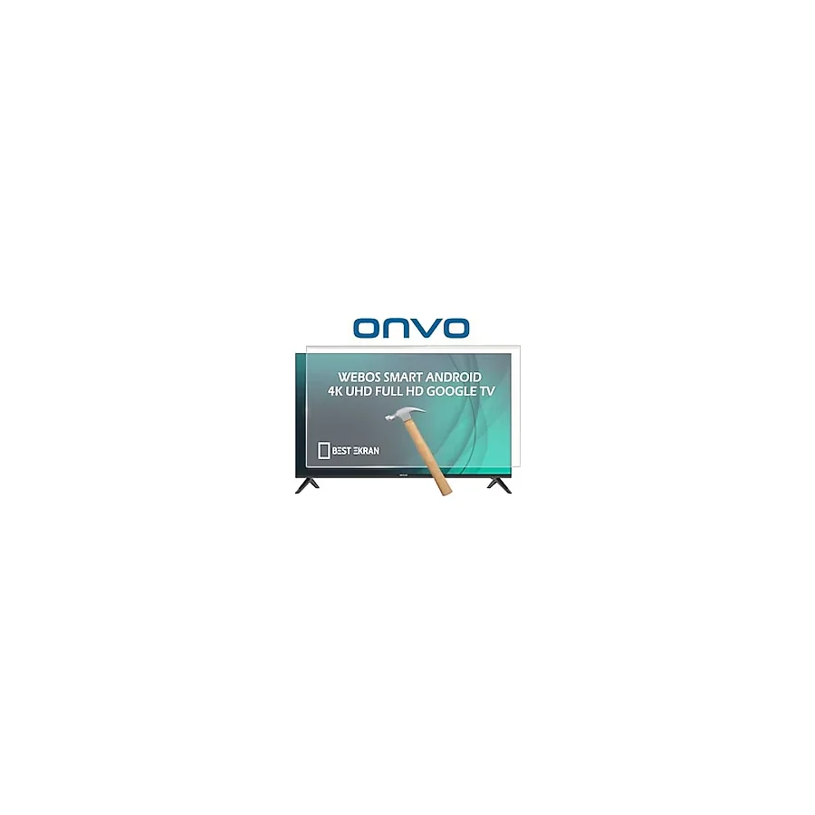ONVO 75VQ90F3UA TV EKRAN KORUYUCU - Onvo 75" inç 190 Ekran QLED Şeffaf Koruma paneli