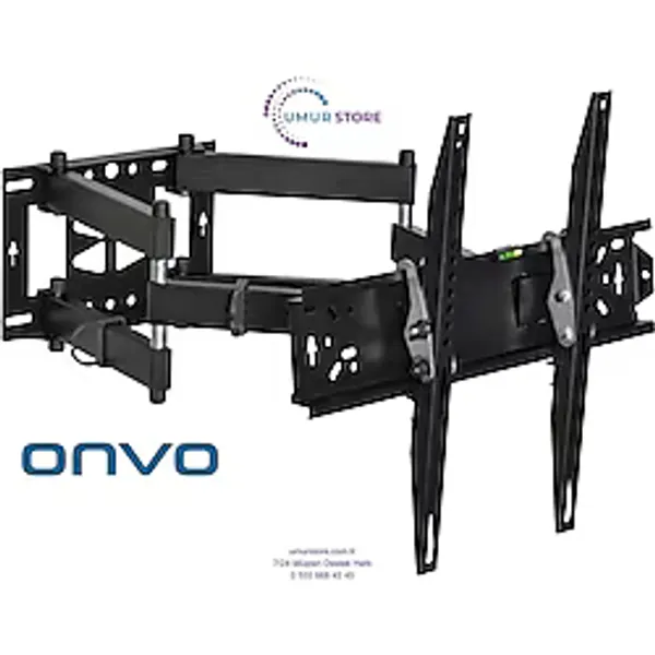 Onvo 85" İnç Uyumlu Televizyon Hareketli Duvar Askı Aparatı-90 Kg Taşıma Kapasitesi