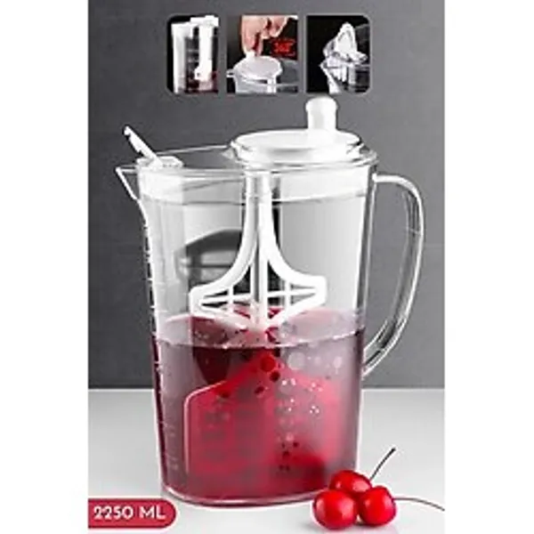 Open Home Concept Aqua Mix Karıştıcılı 2250 Ml Ayran, Limonata Vb. Sürahi