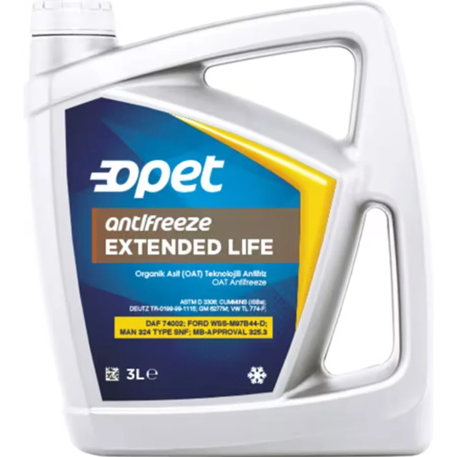 Opet Extended Life Organik 3 lt Kırmızı Antifriz