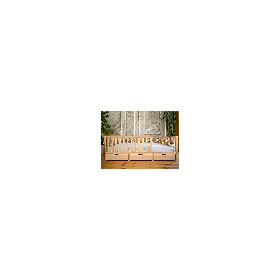 Oppipo Montessori Ahşap Karyola - Montessori Yatak - Montessori Karyola - -17 - 60 x 120 cm