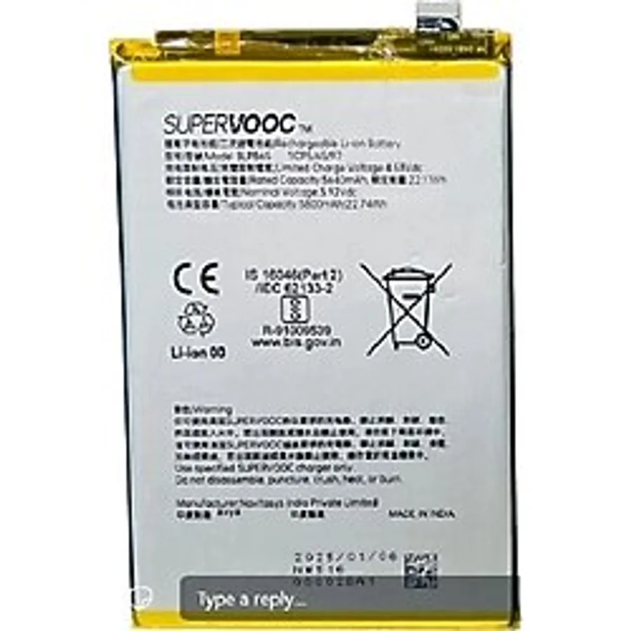 Oppo A5 Pro 5g Pil Batarya BLPB65 5800 mAh