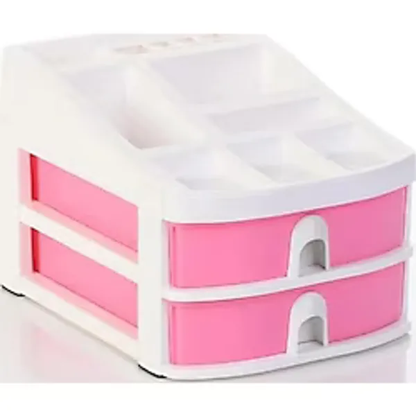 OPS CO 7200 2 Çekmeceli Masaüstü Organizer Pastel Pembe