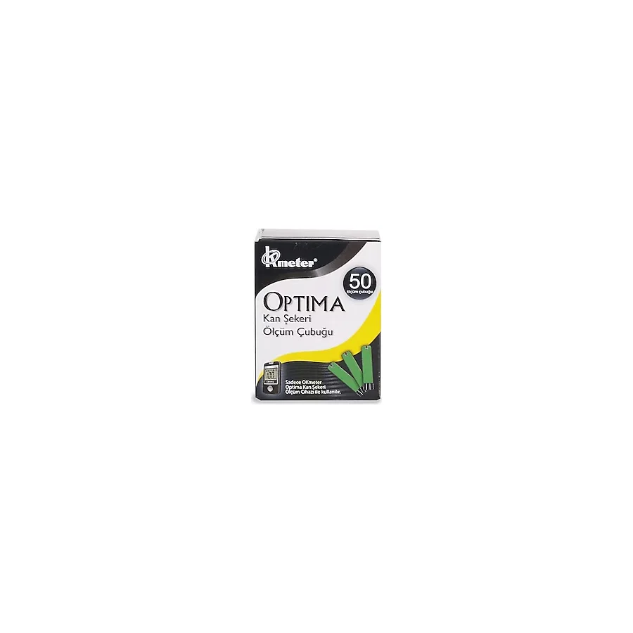 Optima 50'li 1 Kutu Şeker Ölçüm Stribi (Çubuğu)