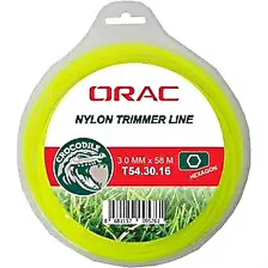 Orac 3,00 mm 56 mt.Altı Köşe Sarı Tırpan Misinası
