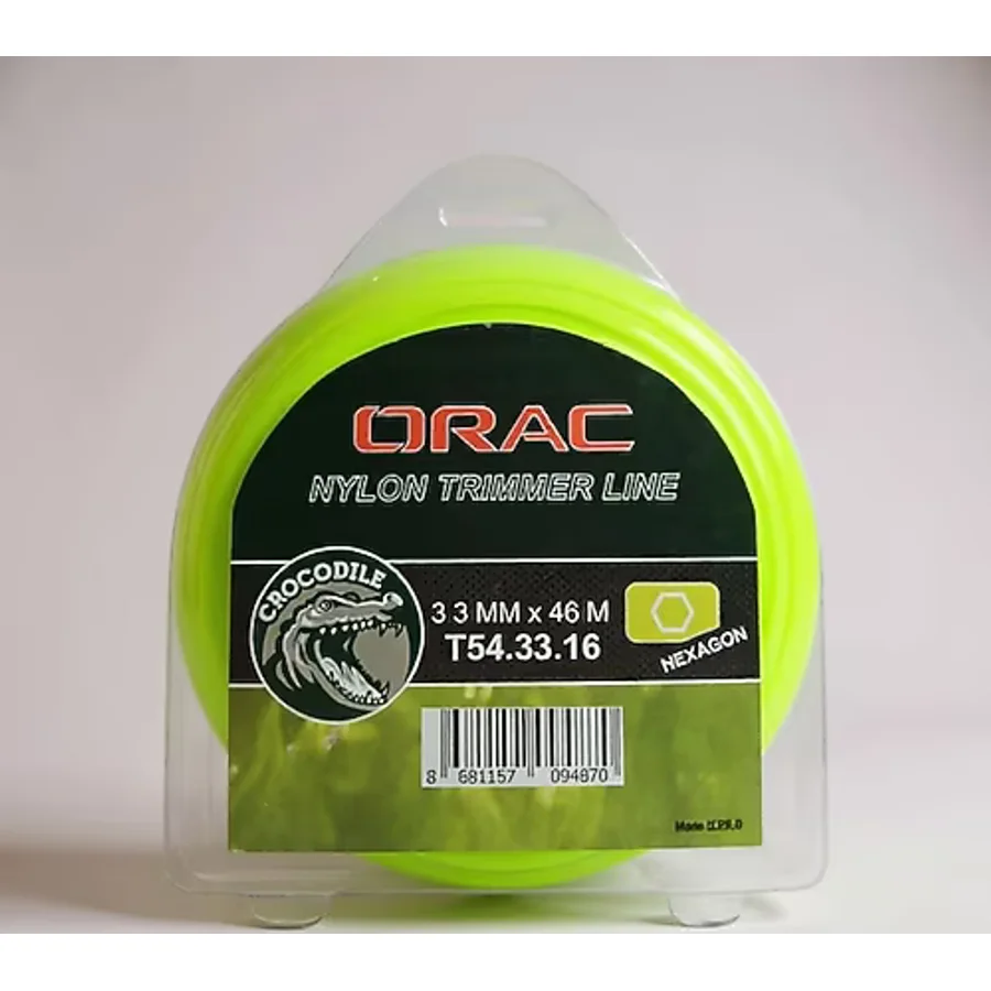 Orac 3.30 MM 46 M Altı Köşe Sarı Tırpan Misinası