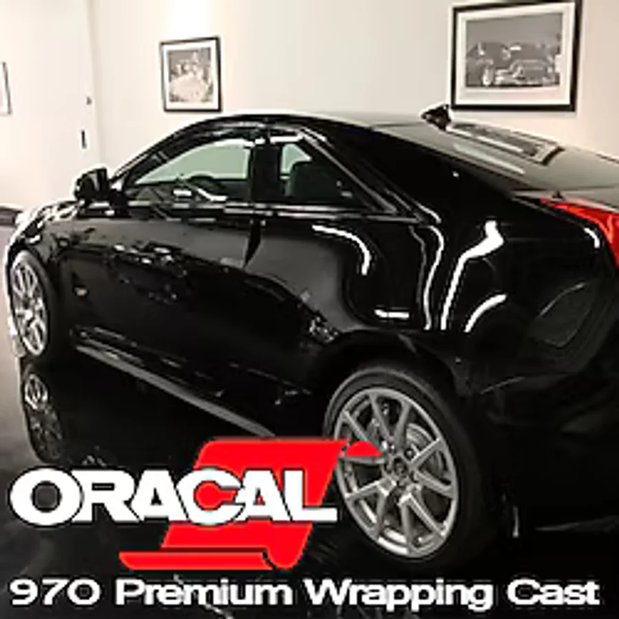 Oracal 970 Seri Hava Kanallı Parlak Siyah Cast Araç Kaplama Folyo