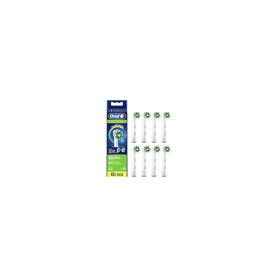 Oral-B Cross Action Clean Maximiser 8'li Diş Fırçası Başlığı