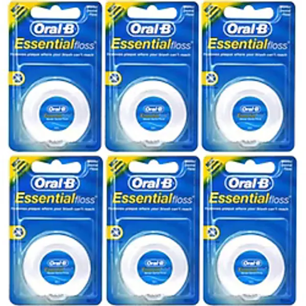 Oral-B Essential Floss Nane Aromalı 50 m 6 Adet Mumlu Diş İpi