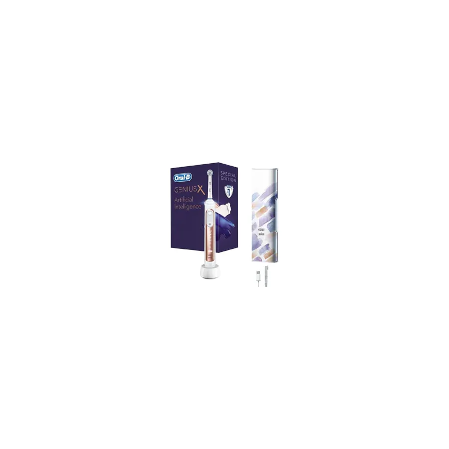 Oral-B Genius X AI Art of Brushing Rosegold Şarjlı Diş Fırçası