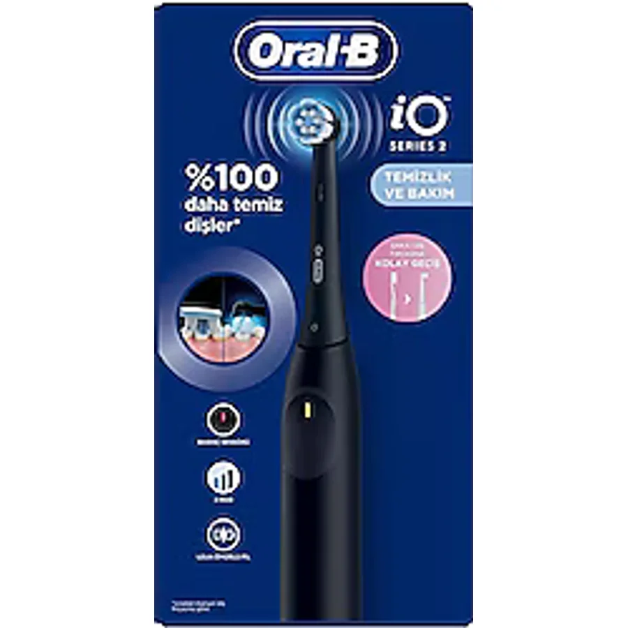 Oral-B iO 2 Siyah Şarjlı Diş Fırçası