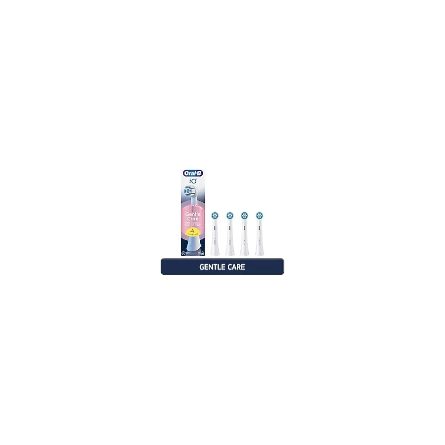 Oral-B iO Gentle Care Beyaz Diş Fırçası Yedek Başlığı 4 Adet Yumuşak Kıllarla Hassas Temizlik