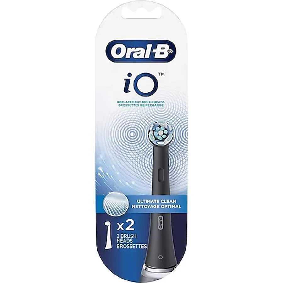 Oral-B iO Ultimate Clean Siyah 2'li Diş Fırçası Başlığı