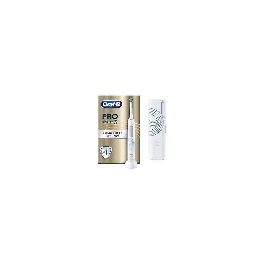 Oral-B Pro 3 Restage Beyaz Şarjlı Diş Fırçası + Seyahat Kabı