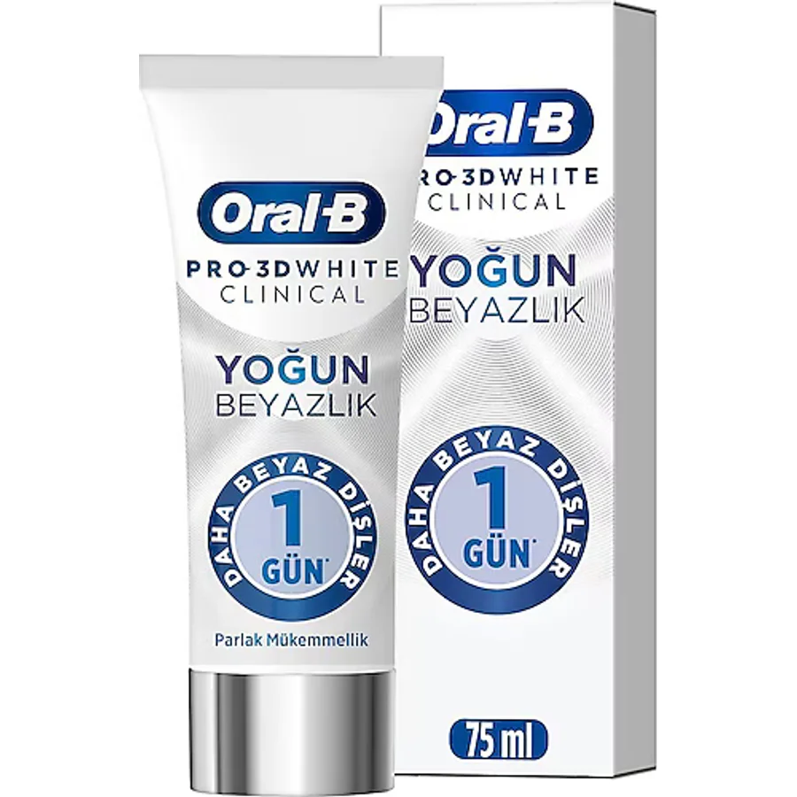 Oral-B Pro 3D White Clinical Yoğun Beyazlık Parlak Mükemmellik 75 ml Diş Macunu
