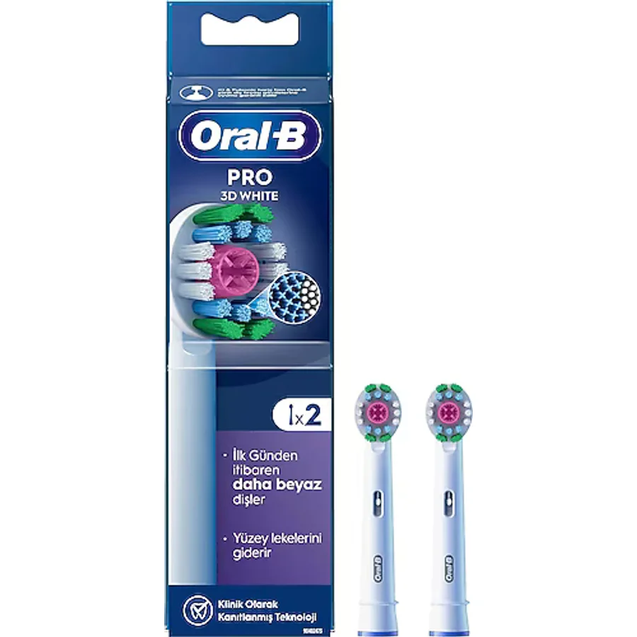 Oral-B Pro 3D White X-Filament 2'li Diş Fırçası Başlığı