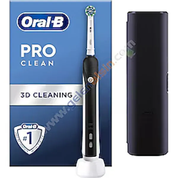 Oral-B Pro Clean D16 Şarjlı Diş Fırçası Siyah Seyahat Kabı Hediye