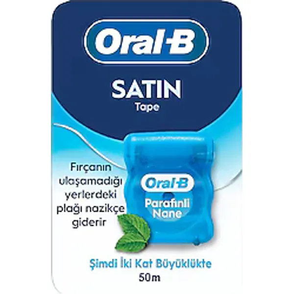 Oral-B Satin Tape Nane Aromalı 50 m Diş İpi