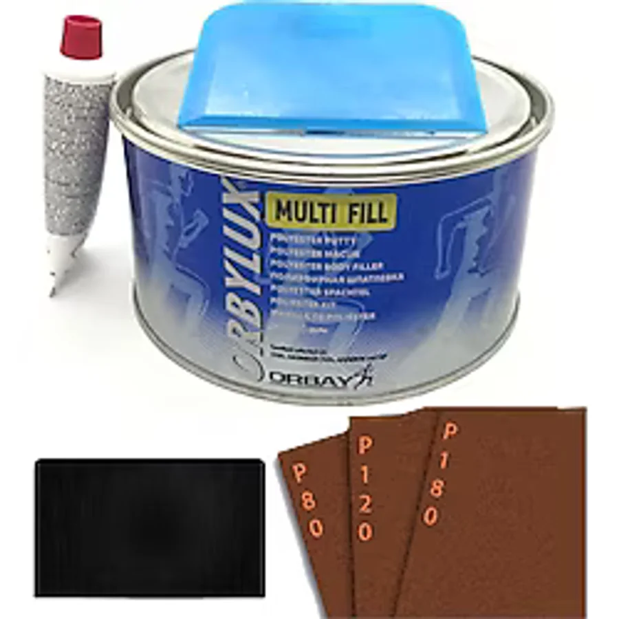 Orbay Polyester Çelik Macun 1000 Gram Set+Plastik Aparat
