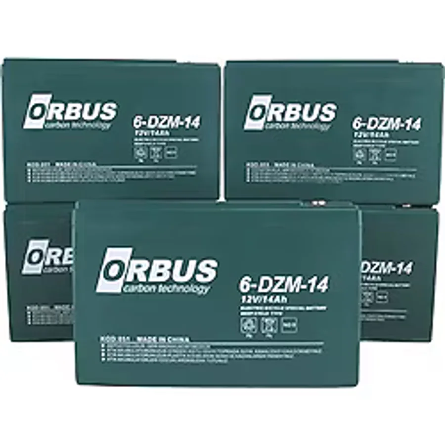 Orbus 12 V 14 Ah 4'lü Set Jel Elektrikli Bisiklet Aküsü