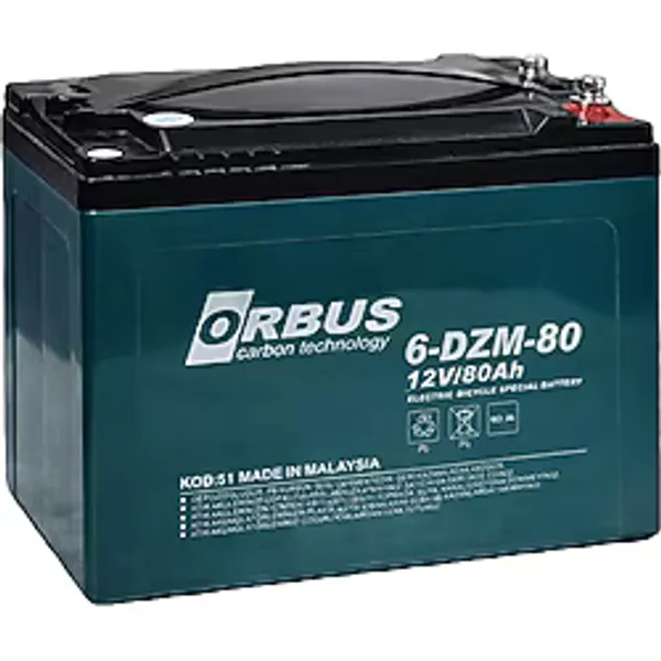 Orbus 12 V 80 Ah Amper Elektrikli Bisiklet Aküsü