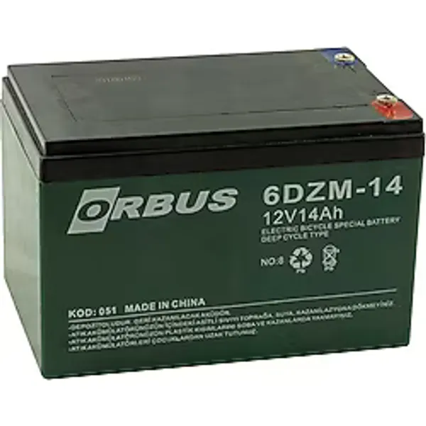 Orbus 12 Volt 14 Amper Elektrikli Bisiklet Aküsü Sandalye Akü 150X97x95 Mm