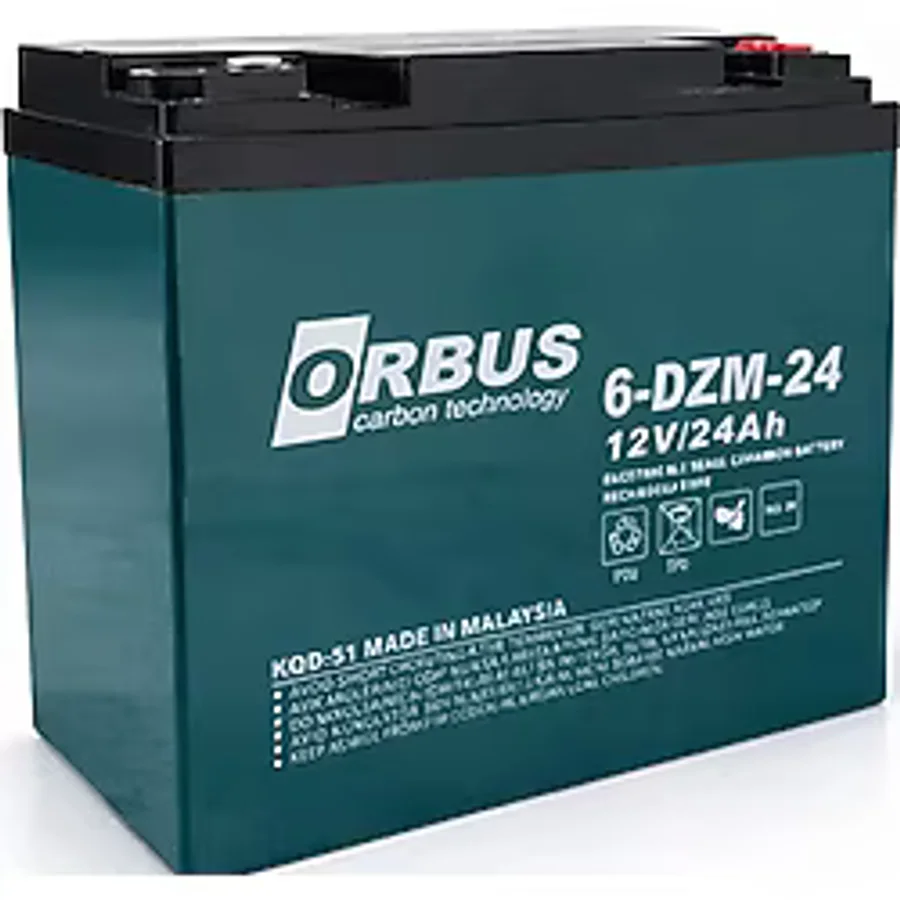 Orbus 12V 24 Amper (Dik) Elektrikli Bisiklet Aküsü