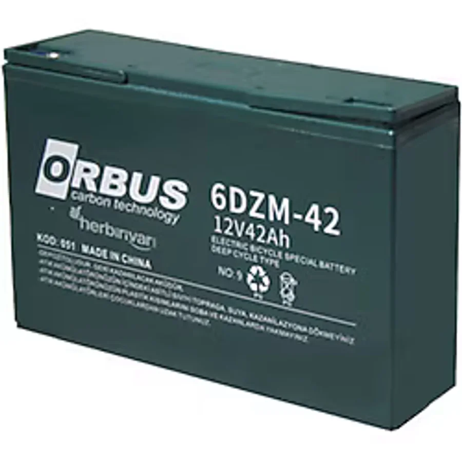 ORBUS 12v 42ah Elektrikli Bisiklet Karbon Jel Akü