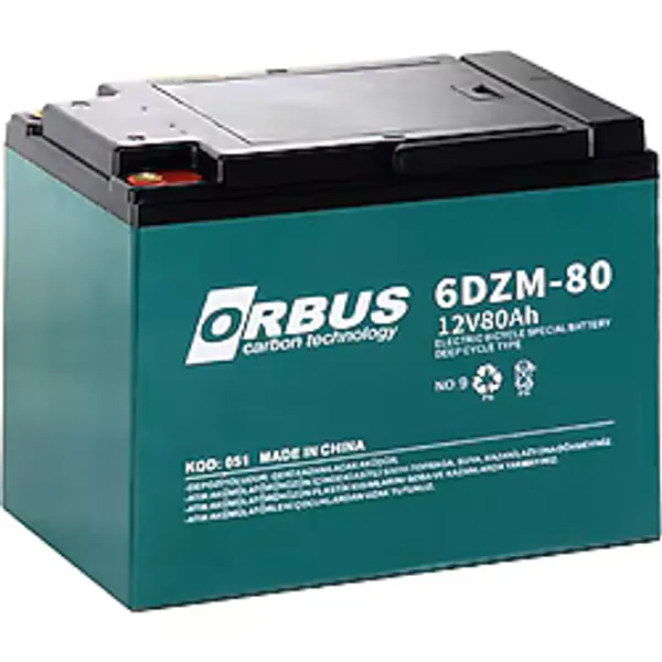 ORBUS 12v 80ah Elektrikli Bisiklet Aküsü