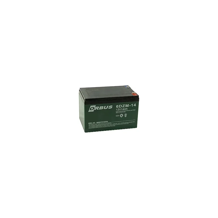 Orbus KIJO 12 Volt 14 Amper Elektrikli Bisiklet Aküsü (150x97x95 Mm)