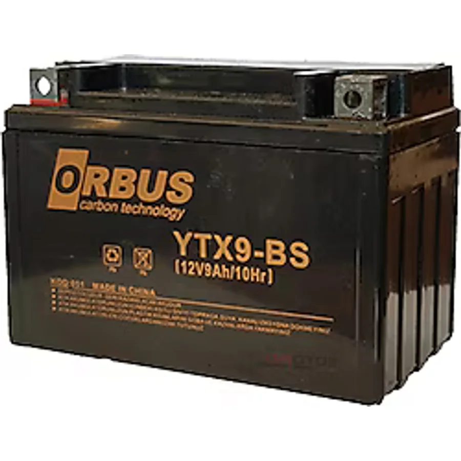 Orbus YTX9-BS 12 V 9 Ah Karbon Motosiklet Aküsü